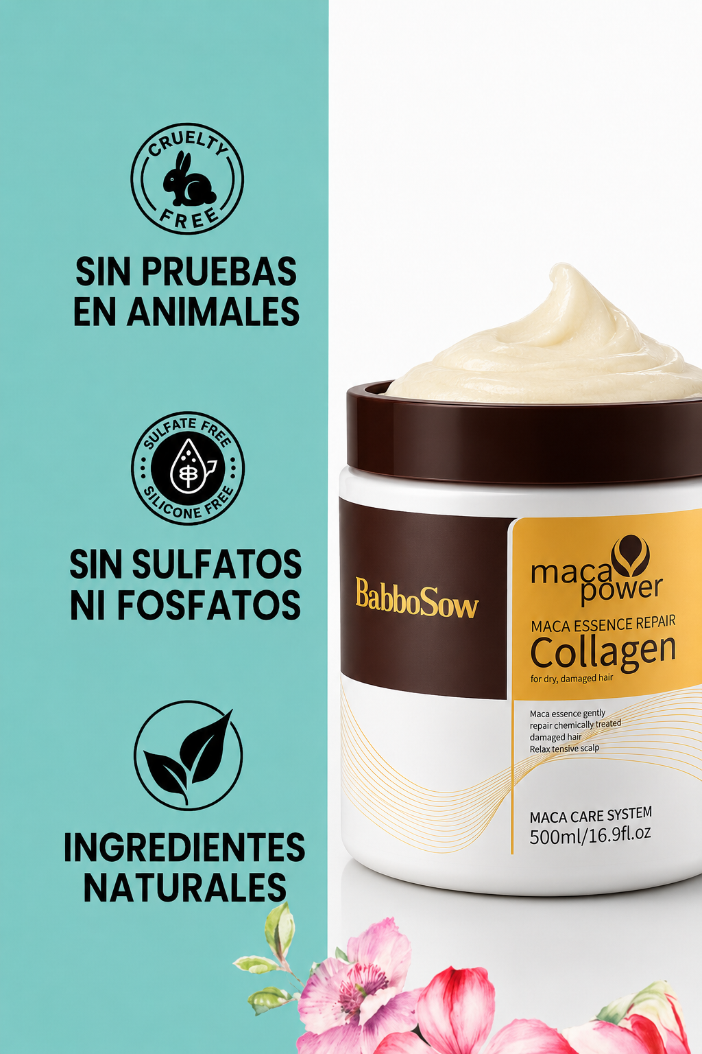Mascarilla Capilar Reparadora con Collagen - 500ml