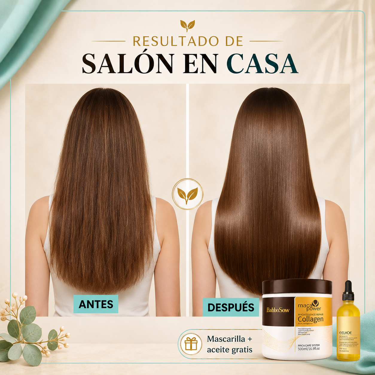 Pack Belleza Completa 3 en 1 - Cabello, Raíz y Rostro