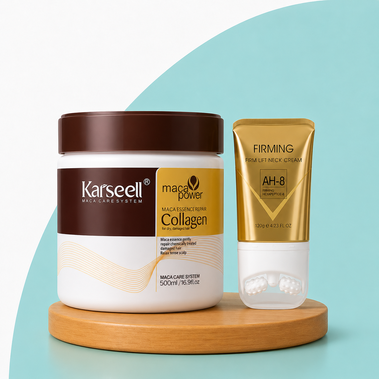 Pack Belleza Completa | Mascarilla Karsel Colágeno + Masajeador Facial Antiarrugas