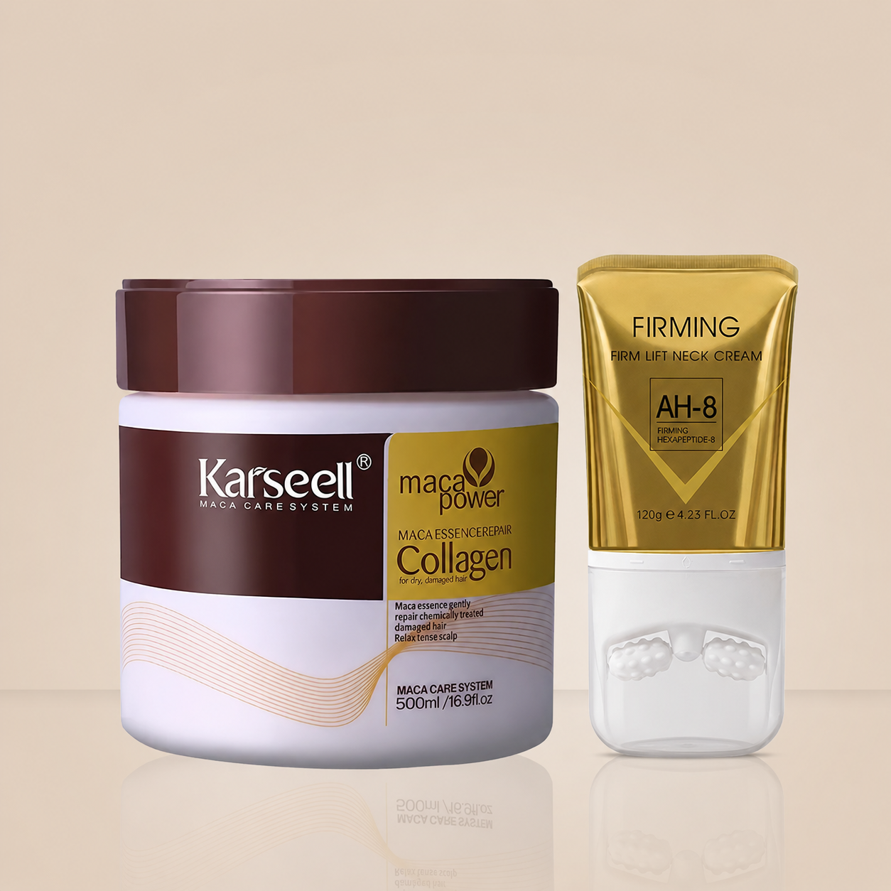 Pack Belleza Completa | Mascarilla Karsel Colágeno + Masajeador Facial Antiarrugas
