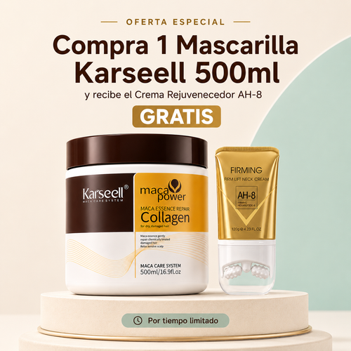 Pack Belleza Completa | Mascarilla Karsel Colágeno + Masajeador Facial Antiarrugas
