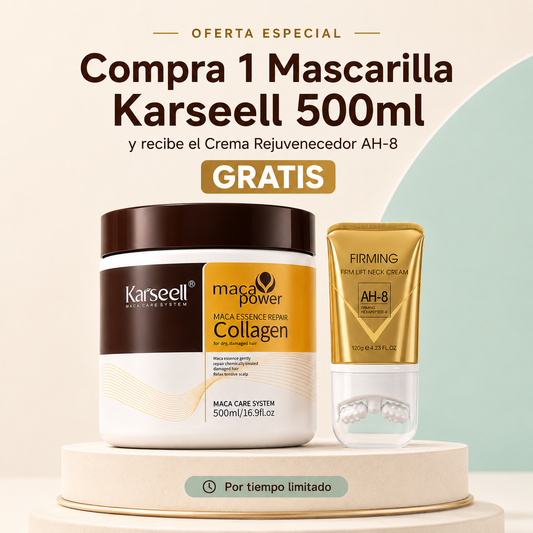 Pack Belleza Completa | Mascarilla Karsel Colágeno + Masajeador Facial Antiarrugas