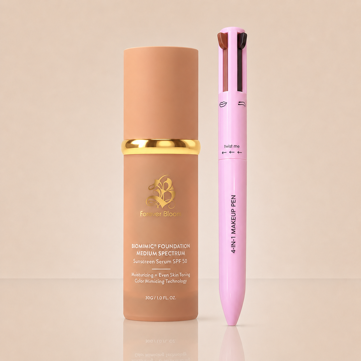Pack Piel Perfecta - Base Espectral SPF50 + Lápiz Make 4 en 1