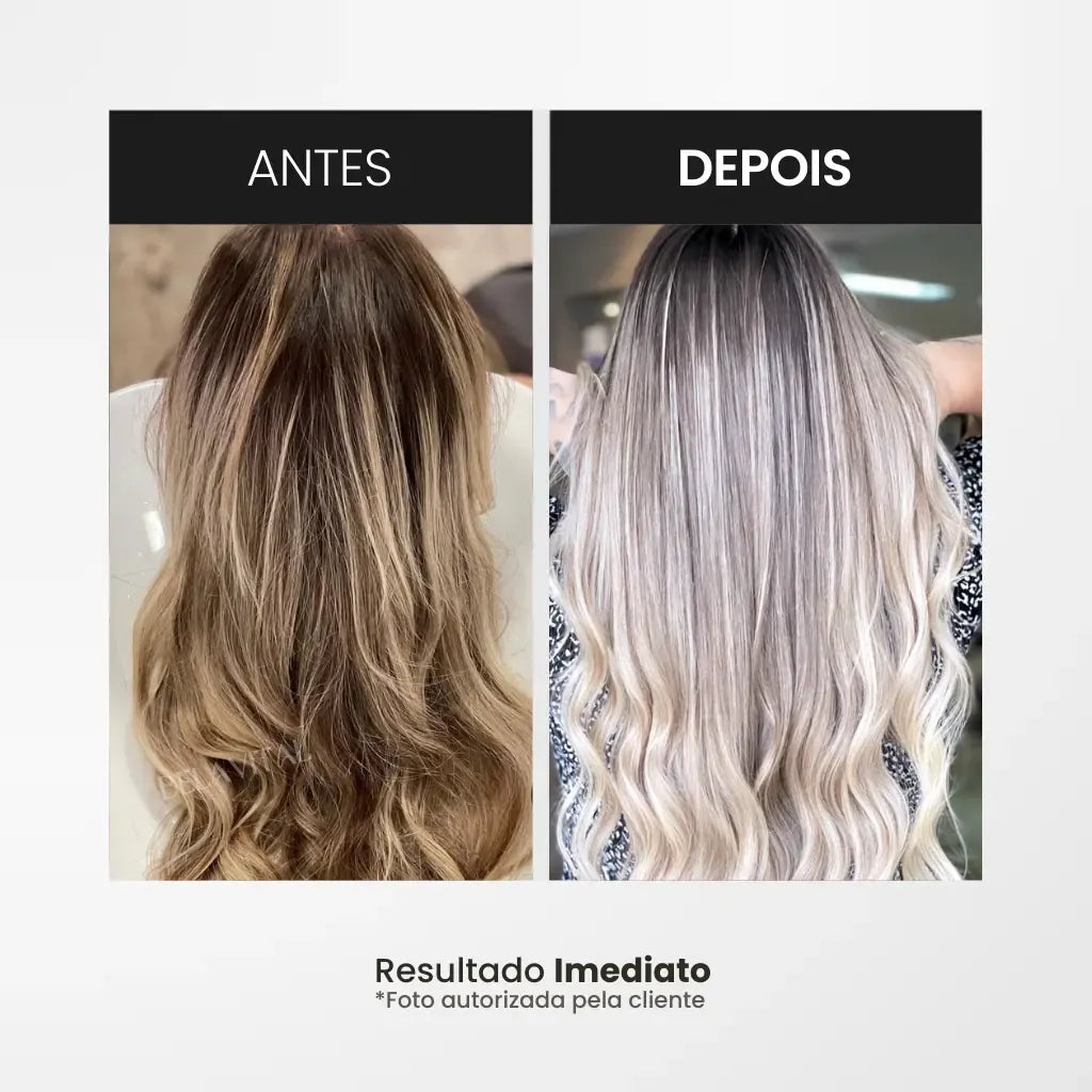 Kit Cabelo Loiro - Máscara Karseell Roxa Original 500ml + Óleo de Argan + Touca de Cetim de Brinde