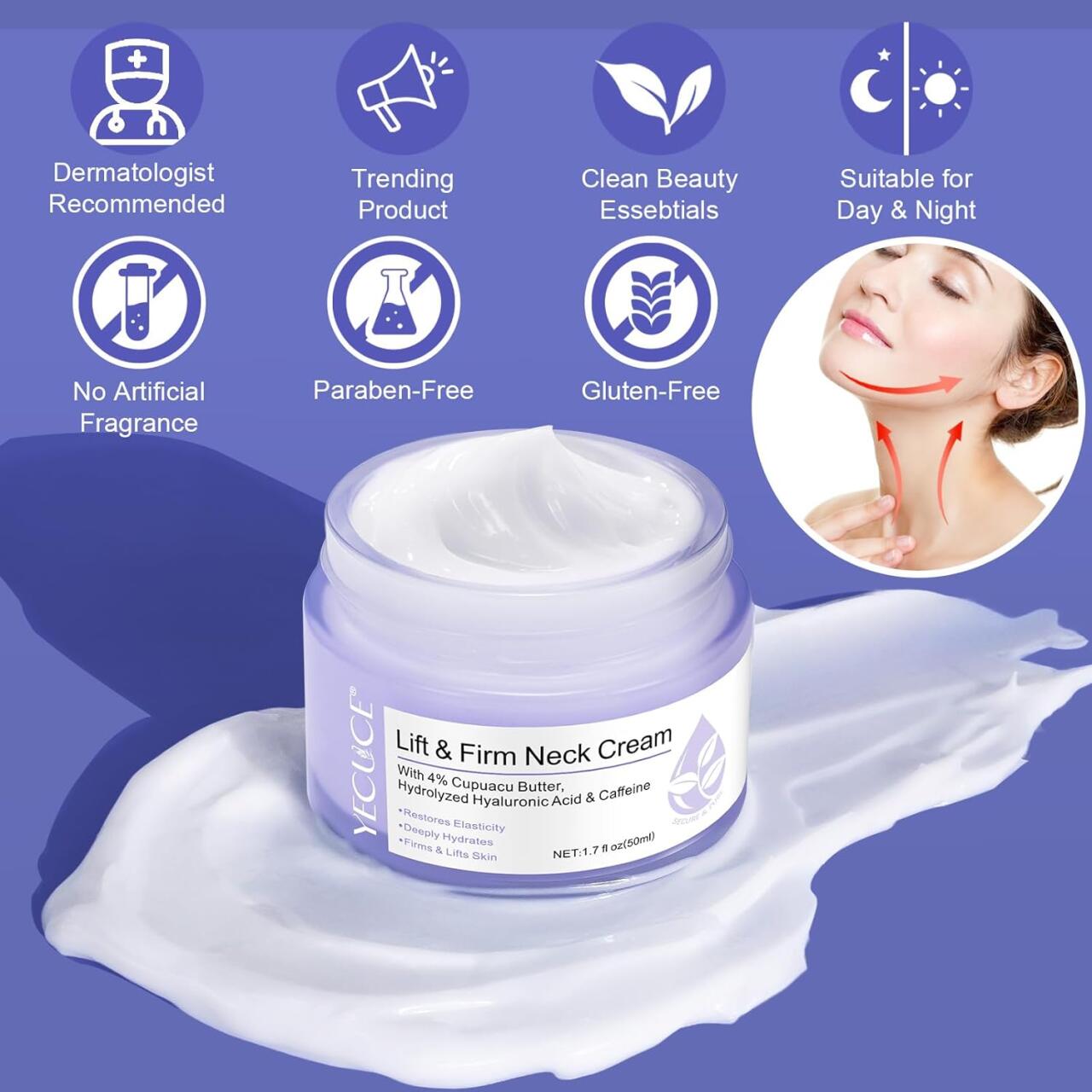 Creme Antienvelhecimento para o pescoço e decote